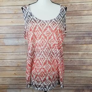 Lane Bryant Ombré Diamond Pattern Tank Size 18/20
